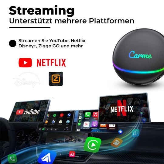CarMe CarPlay Ai Box, Streaming