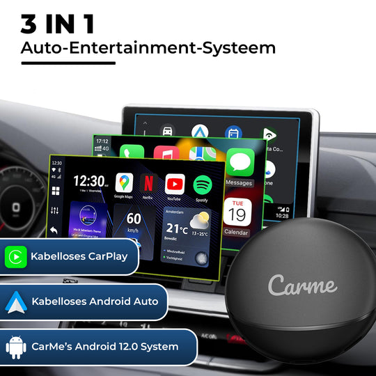 CarMe CarPlay Ai Box, 3 in 1 Car Entertainment Systeem