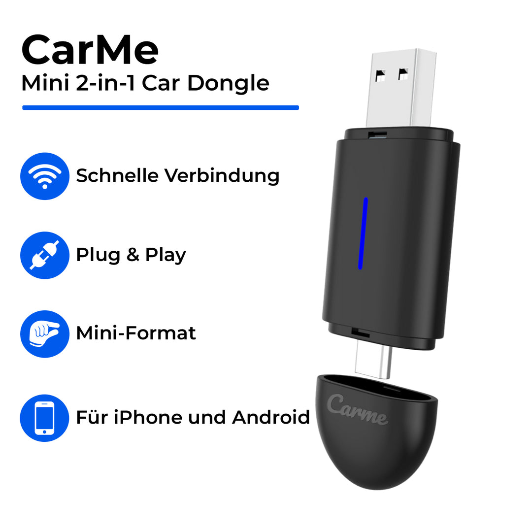 CarMe Mini 2-in-1 Car Dongle Black, Features