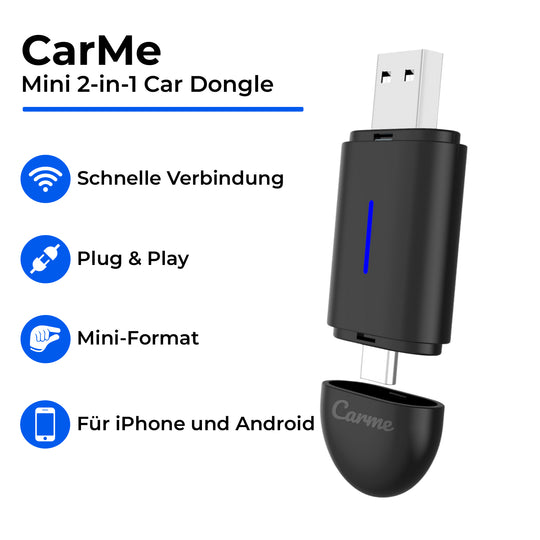 CarMe Mini 2-in-1 Car Dongle Black, Features